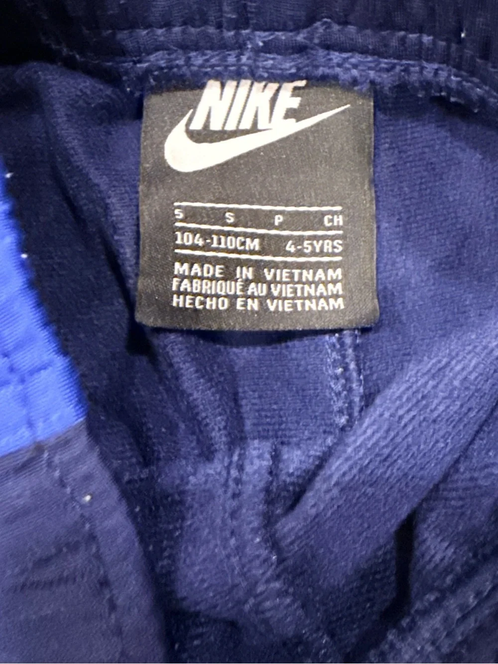 Boys Nike Sportswear Track Jacket Jogger Pants Set Navy Blue Orange Size 5 4T 5T - Picture 5 of 5